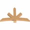 Ekena Millwork Alberta Smooth Timber Gable Bracket, Western Red Cedar, 60"W x 40"H x 3 1/2"D x 5 1/2"F, 16/12 Pitch GBW060X40X0406ALB00SWR - alternate 3